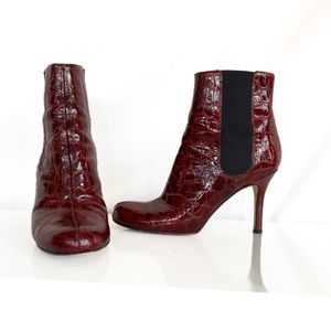 Red Croc kate spade booties 6.5
